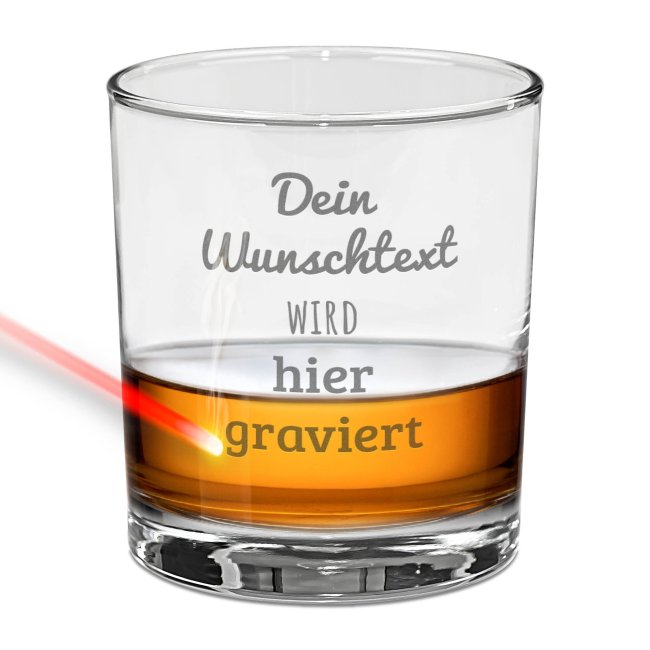 Personalisiertes Whiskyglas mit Gravur selbst gestalten - 300 ml