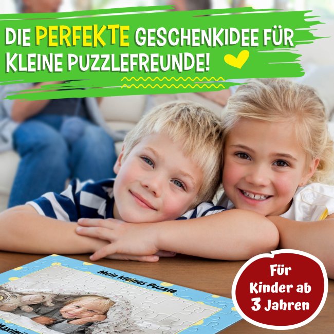 Fotopuzzle f&uuml;r Kinder selbst gestalten - Mein kleines Puzzle mit Name - Eule - 96 Teile