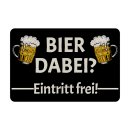 Filz-Fu&szlig;matte mit lustigem Spruch - Bier dabei,...