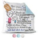 Flauschiges Kissen f&uuml;r Kinder - Von Mama f&uuml;r...