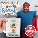 Berufe-Tasse f&uuml;r M&auml;nner - Tischler - mit Name