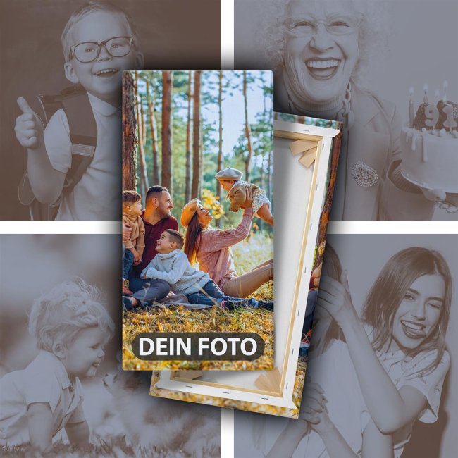 Foto-Leinwand selbst gestalten - Hochformat