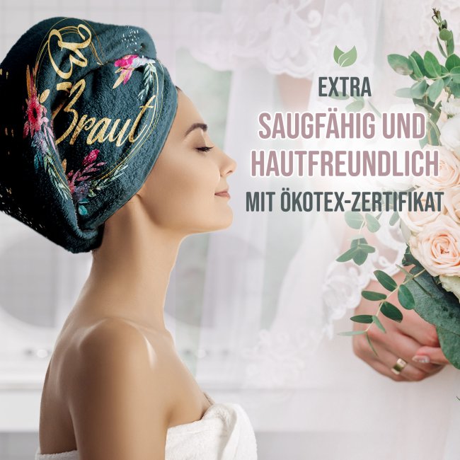 Bedrucktes Handtuch - Motiv Braut - 2 Gr&ouml;&szlig;en