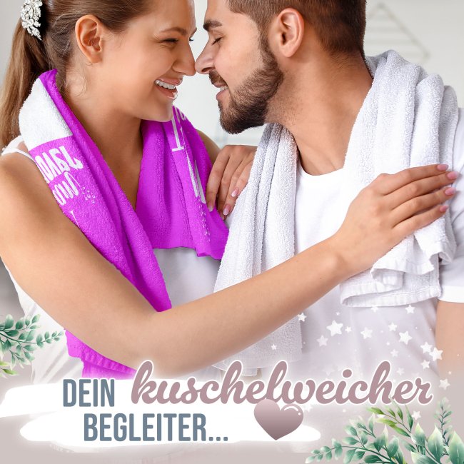 Handtuch zum Jungesellenabschied - Team Hangover - mit Foto bedrucken - 2 Gr&ouml;&szlig;en