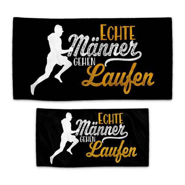 Handtuch f&uuml;r Sportler - Laufen - in zwei Gr&ouml;&szlig;en