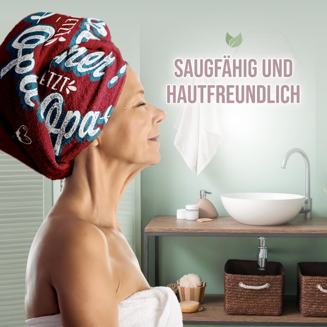 Handtuch f&uuml;r Opa - Vollzeitopa - 2 Gr&ouml;&szlig;en