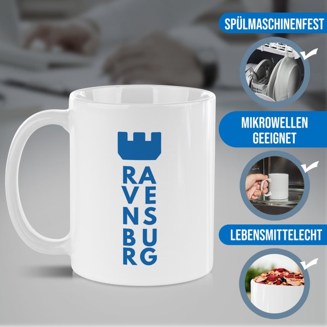 Tasse mit Stadtmotiv - Ravensburg Turm