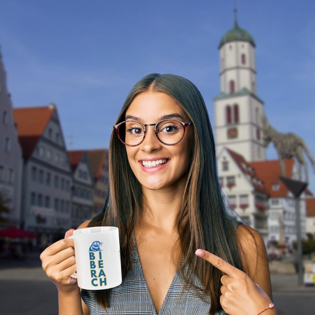 Tasse mit Stadtmotiv - Biberach