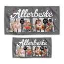 Handtuch - Allerbeste Bonusmama - mit 4 Fotos - in zwei...