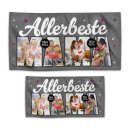 Handtuch - Allerbeste Mama - mit 4 Fotos - in zwei...