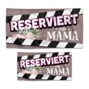 Handtuch mit Spruch - Reserviert f&uuml;r Mama - in zwei...