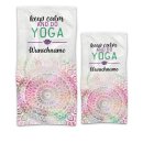 Handtuch - Keep calm, do Yoga - mit Name - in zwei...