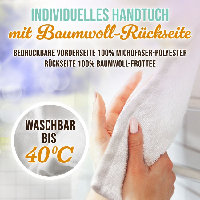 Handtuch mit Spruch - Sauna Wedeltuch - in zwei Gr&ouml;&szlig;en