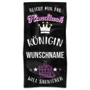 Handtuch mit Spruch - Die K&ouml;nigin will saunieren -...