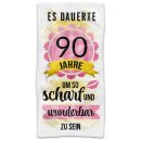 Handtuch mit Spruch - Es dauerte 90 Jahre - in zwei...