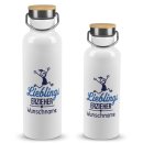 Trinkflasche mit Bambusdeckel - Lieblingserzieher - mit...