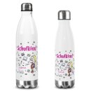 Trinkflasche mit Bambusdeckel zur Einschulung - Schulkind...