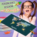 Schreibtischunterlage f&uuml;r Kinder - Weltkarte - mit...