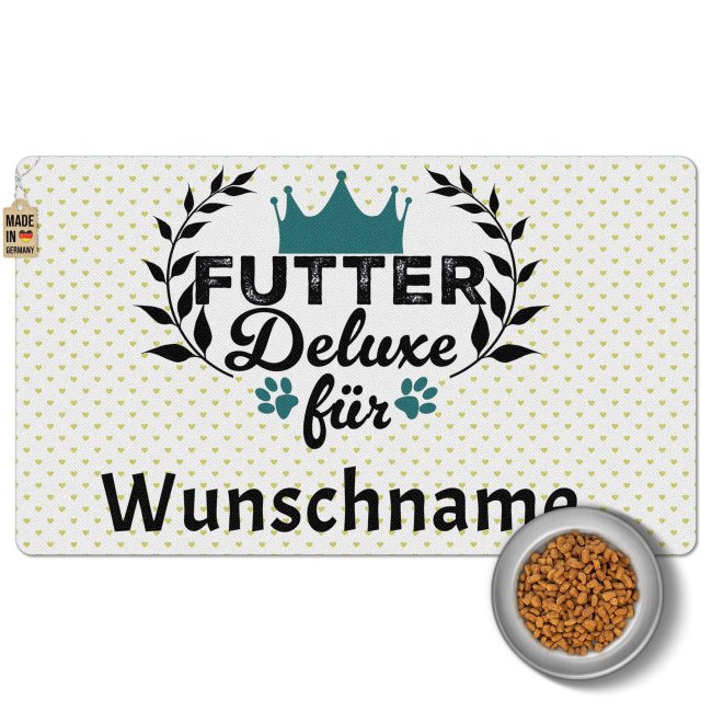 Napfunterlage mit Name personalisieren - Futter-Deluxe - 4 Gr&ouml;&szlig;en