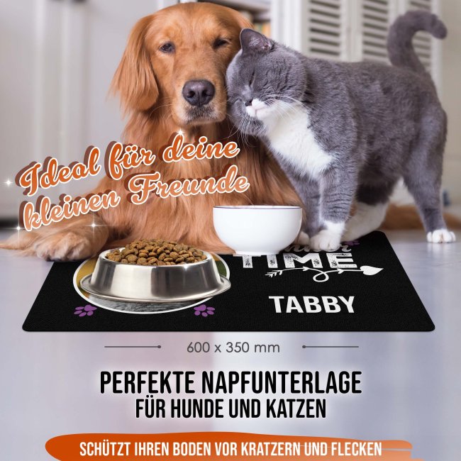 Napfunterlage mit Foto &amp; Name personalisieren - Dinner Time - 4 Gr&ouml;&szlig;en