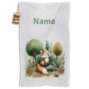 Kleines Kinder-Handtuch - Fuchs im Wald - mit Name - 50 x...