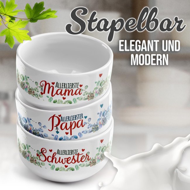 M&uuml;slischale - Allerliebste Mama - 500 ml