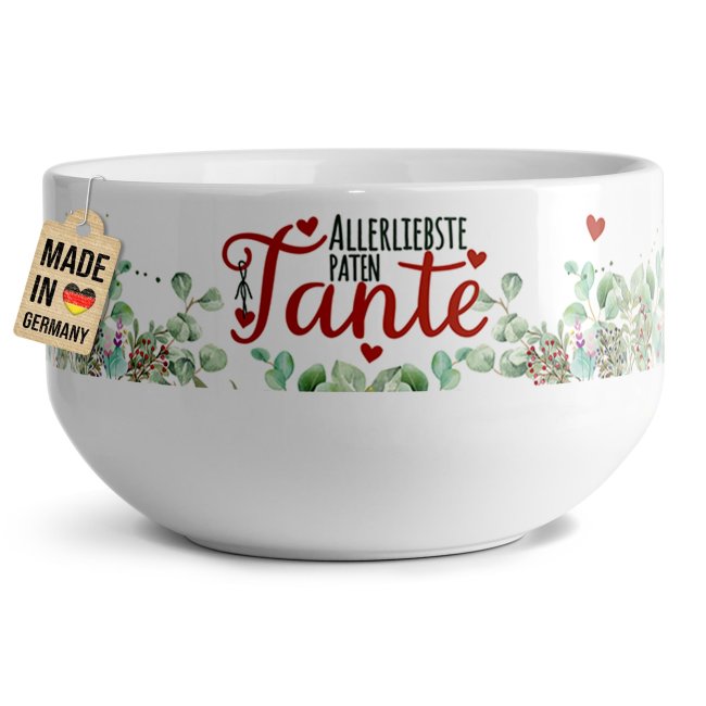 M&uuml;slischale - Allerliebste Patentante - 500 ml