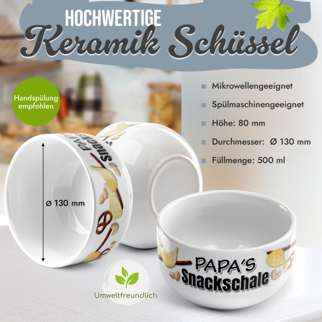 M&uuml;slischale - Papas Snackschale salzig - 500 ml