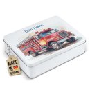 Kinder-Geschenkdose - Feuerwehr - mit Name - in drei...