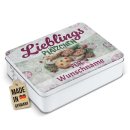 Weihnachts-Keksdose mit Name - Lieblingspl&auml;tzchen...