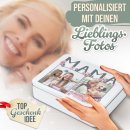 Geschenkdose - Du bist die Beste Mama - mit 2 Fotos - in...