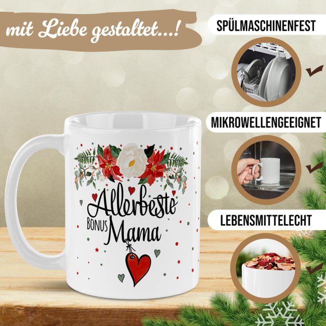 Weihnachtstasse - Bonusmama