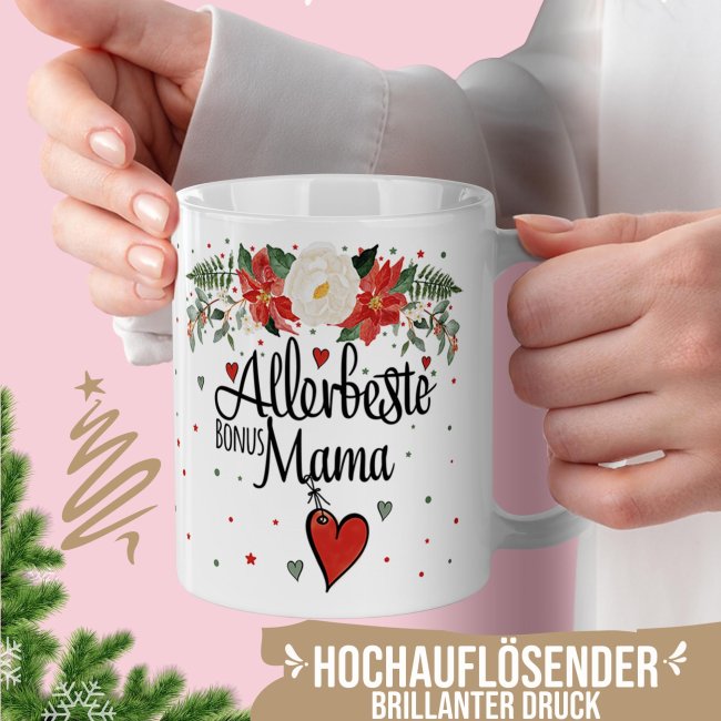 Weihnachtstasse - Bonusmama