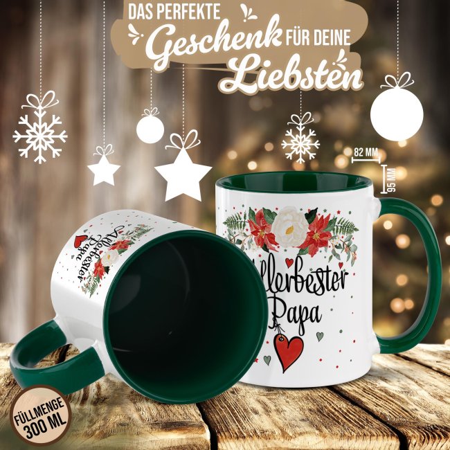 Weihnachtstasse f&uuml;r Papa - in 4 Farben