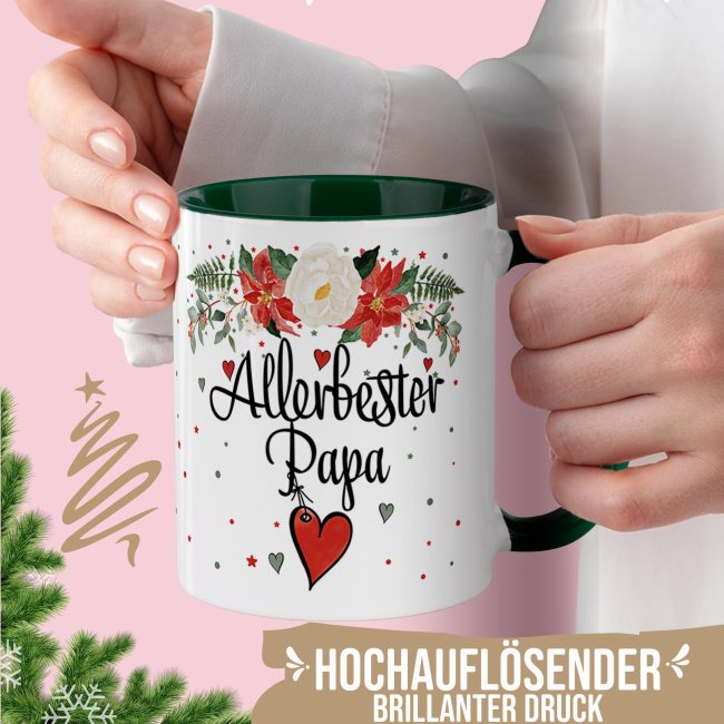 Weihnachtstasse f&uuml;r Papa - in 4 Farben