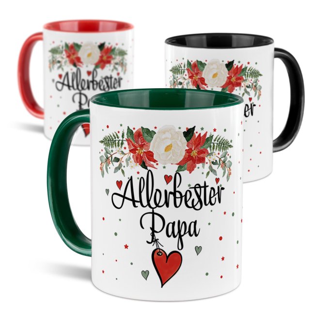 Weihnachtstasse f&uuml;r Papa - in 4 Farben