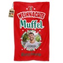 Lustiges Handtuch Weihnachtsmuffel - mit Name &amp; Foto...