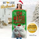 Handtuch mit Weihnachtsmotiv - Ich hasse Weihnachten - in...