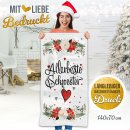 Weihnachtliches Handtuch f&uuml;r die Schwester - in drei...