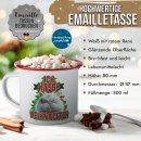 Weihnachts-Emailletasse - Ich hasse Weihnachten - Rand...