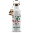 Trinkflasche mit Bambusdeckel - Its time for...