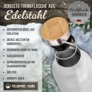 Trinkflasche mit Bambusdeckel - Its time for...