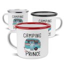 Emaille-Tasse f&uuml;r Camper - Camping Prince - 300 ml