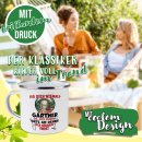 Emaille-Tasse - Leg dich niemals mit einem G&auml;rtner...