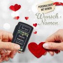 Sturm-Feuerzeug - Love you - mit Namen &amp; Datum...