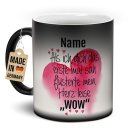 Magic Mug Zaubertasse mit Name - Als ich dich sah - 300 ml