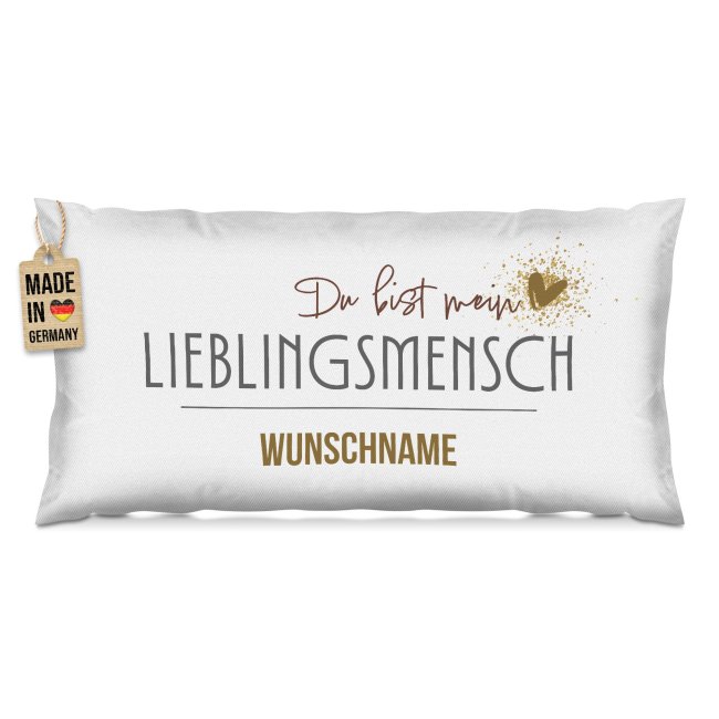 XXL-Kissen - Du bist mein Lieblingsmensch - mit Name