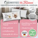 XXL-Kissen - In Deiner N&auml;he ist mein Herz zuhause -...