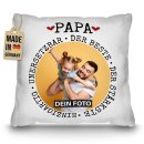 Personalisiertes Kissen - Synonyme f&uuml;r Papa - mit Foto