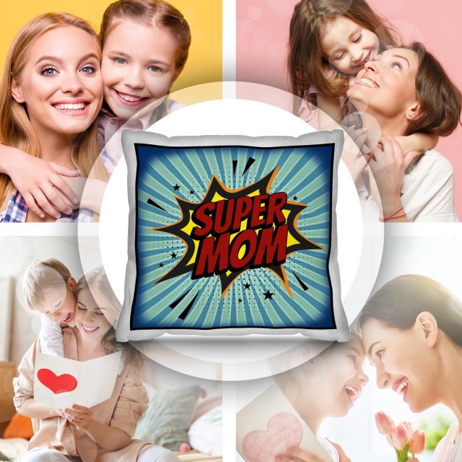 Kissen f&uuml;r Mama - Super Mom